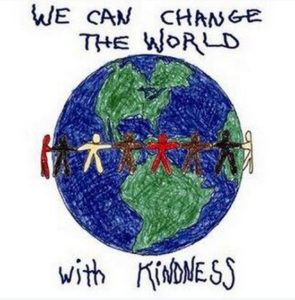 Circling the world with words: "We can change the world with Kindness"
