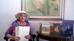 Rosemary Kahn with some of her books