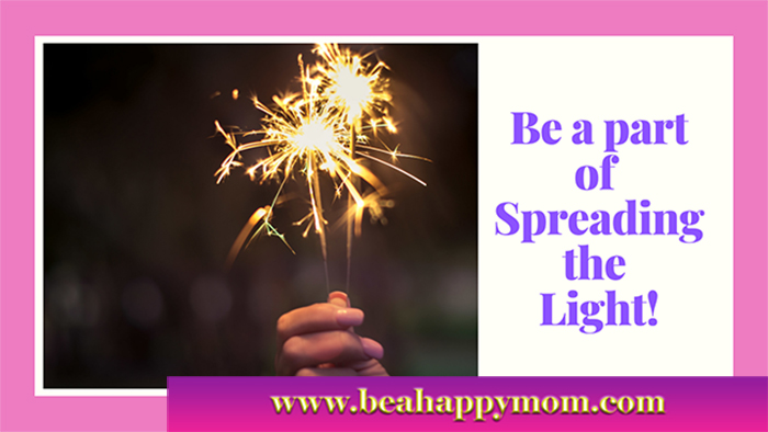 Banner for Be a Part of Spreading the Light with a sparkler