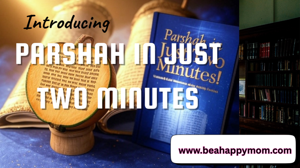 A fun image to introduce Parshah in Just Two Minutes - timeless but needed